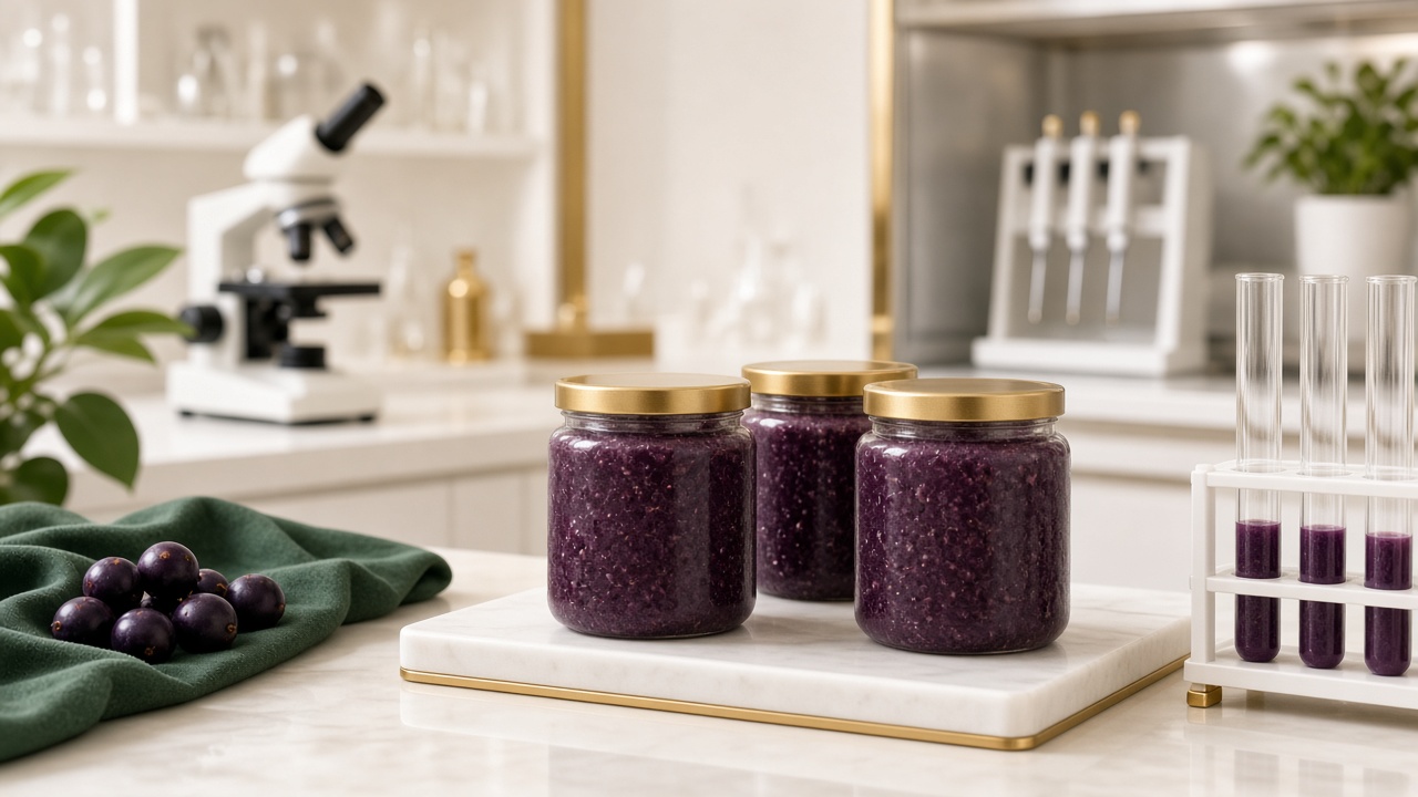 Quality and compliance laboratory setting for organic açaí documentation